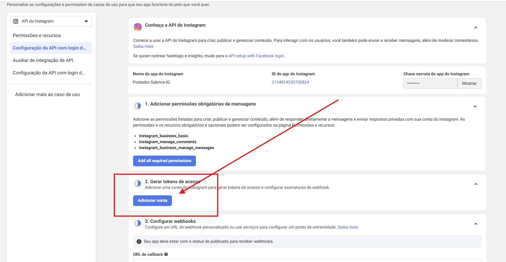 Adicionar Conta